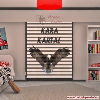 Kara Kartal Zebra Perdesi